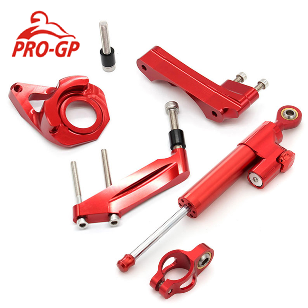 CNC Aluminum Motorcycle Steeri - Steering Damper Stabilizer Kit Cnc 评论和价格