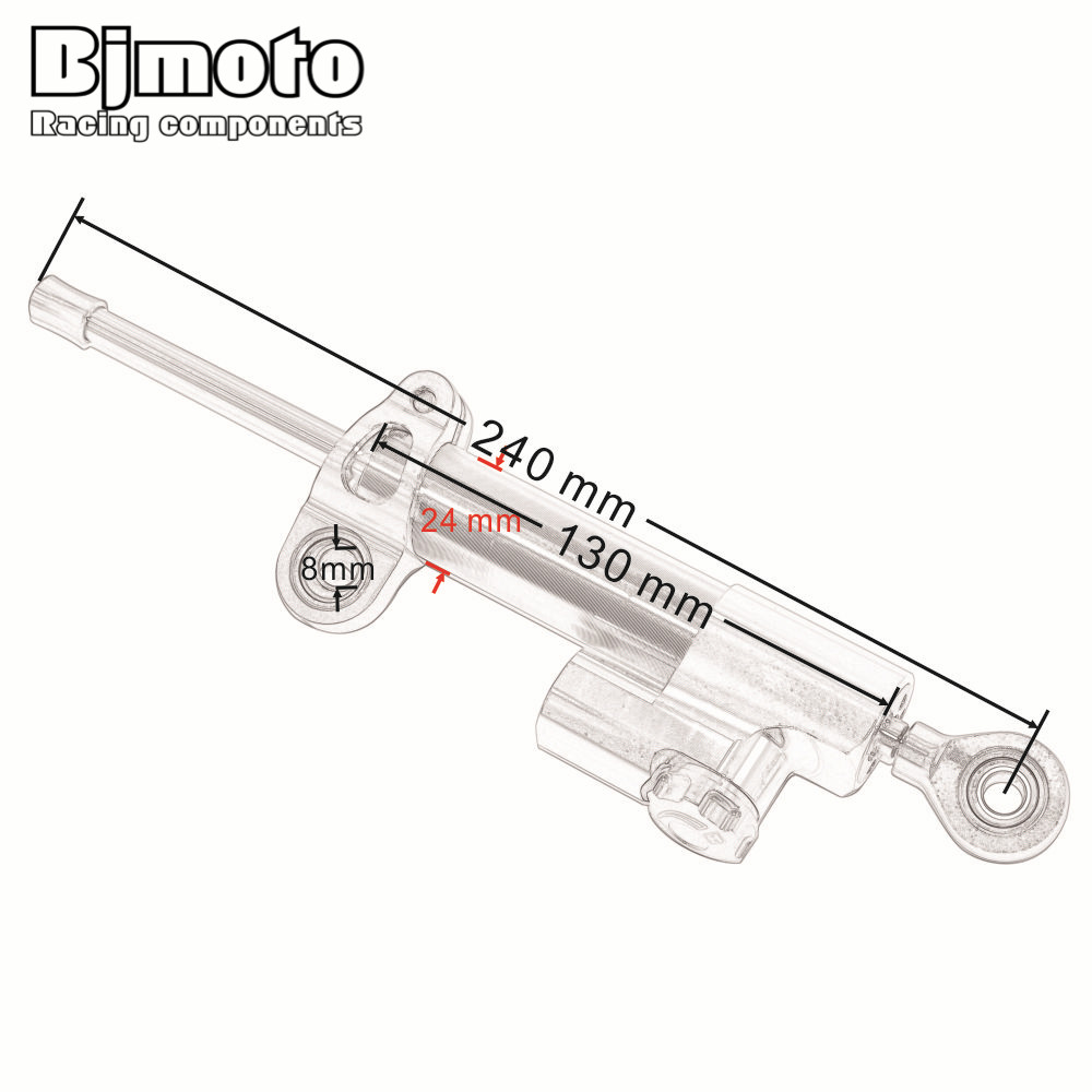 BJMOTO Motorcycle Steering Dam - Steering Damper Stabilizer Kit Cnc 评论和价格